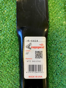 2-usa-22-mtd-cub-cadet-coppperhead-mulching-blade-742-0742a-92-0742-9420742a - 0