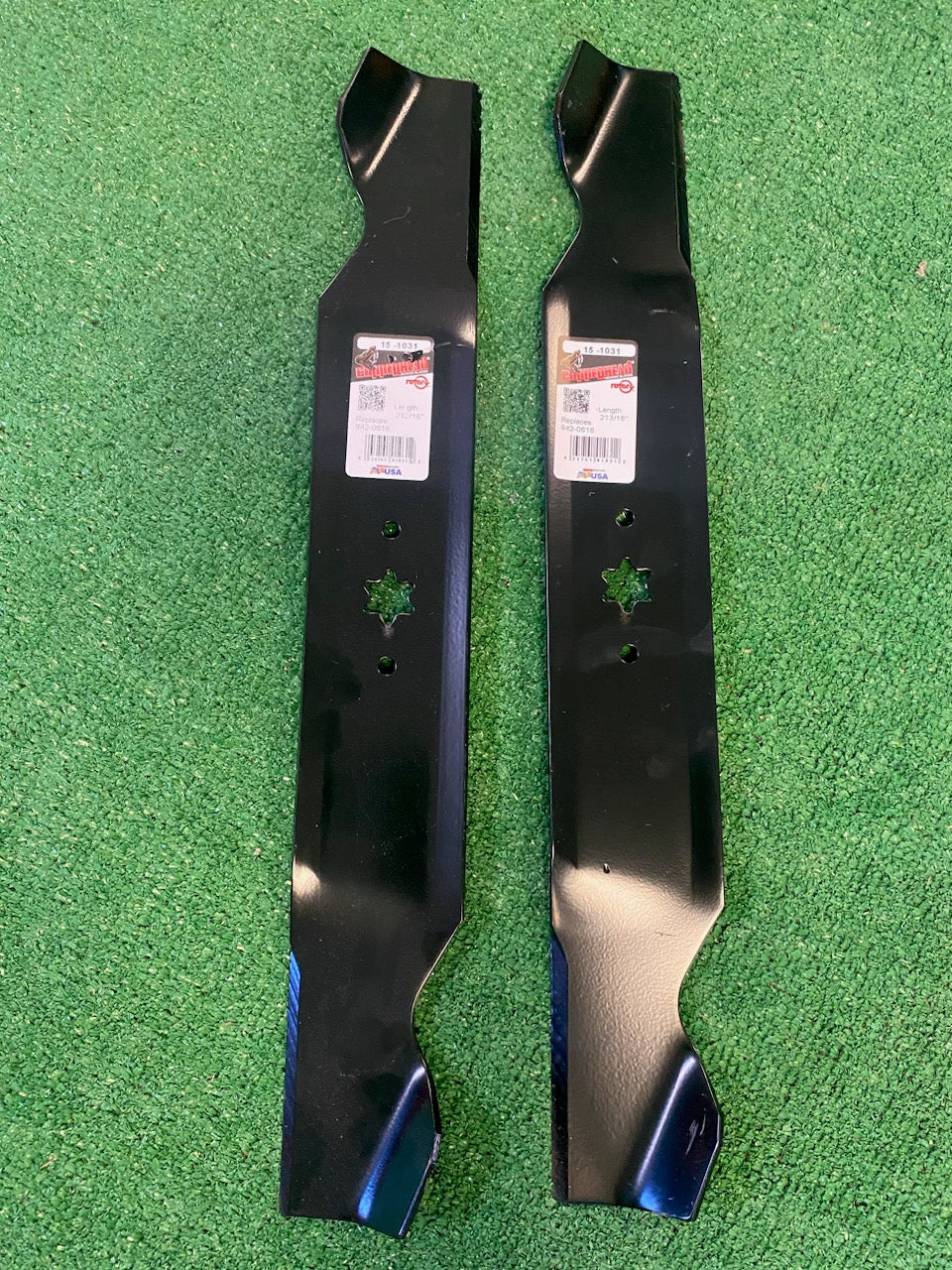 2 USA MADE CUB CADET MTD MOWER BLADES 942-0616 742-04308 742-0616 942-04312