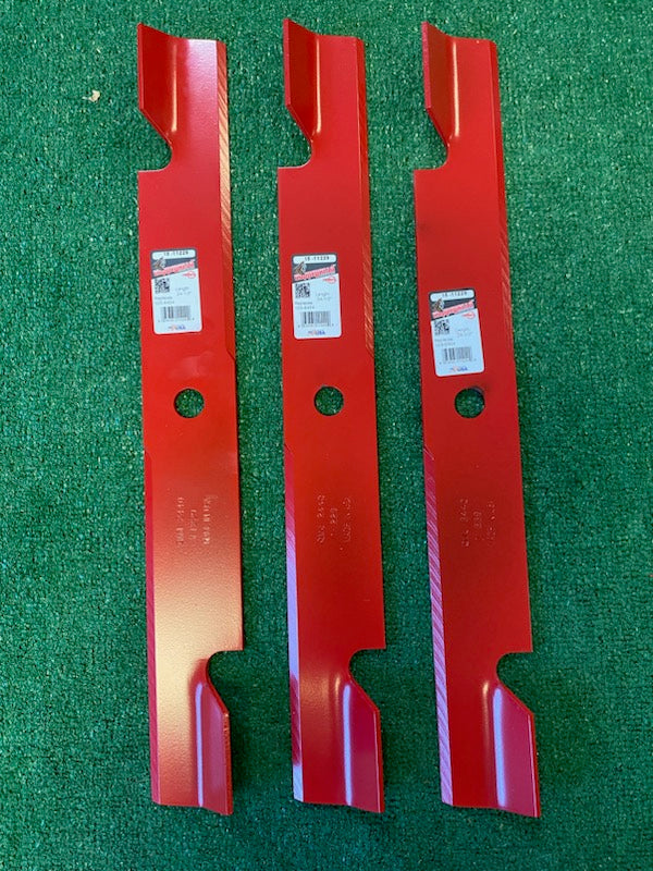 3 USA MADE 72" EXMARK 103-6404 103-6404-S notched high lift copperhead blades