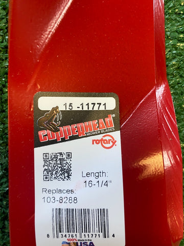 3-usa-46-exmark-copperhead-mulching-blades-103-8288-103-8288-s-free-shipping - 0