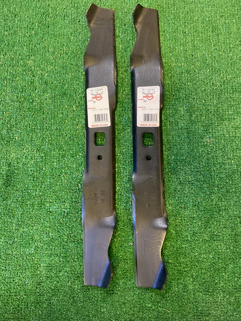 2 USA 19" MTD CUB CADET coppperhead mulching blades 742-0739 942-0739 free ship