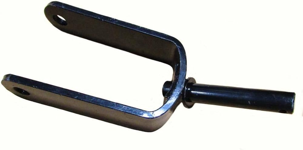 BUSH HOG WHEEL FORK- ROTARY CUTTER WHEEL FORK- 1-1/4" W/ 3/4" AXLE HOLE-