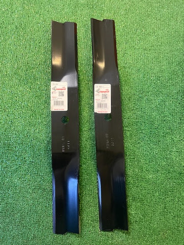 2-usa-made-john-deere-38-cut-mower-blades-repl-m82408-am-100946-am100946