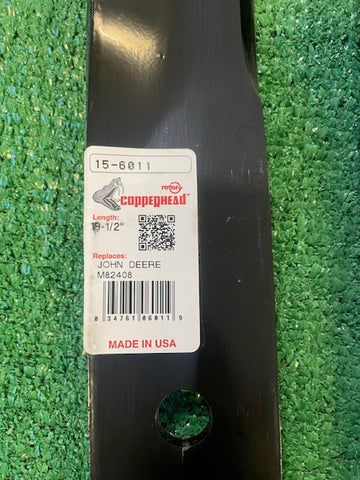 2-usa-made-john-deere-38-cut-mower-blades-repl-m82408-am-100946-am100946 - 0