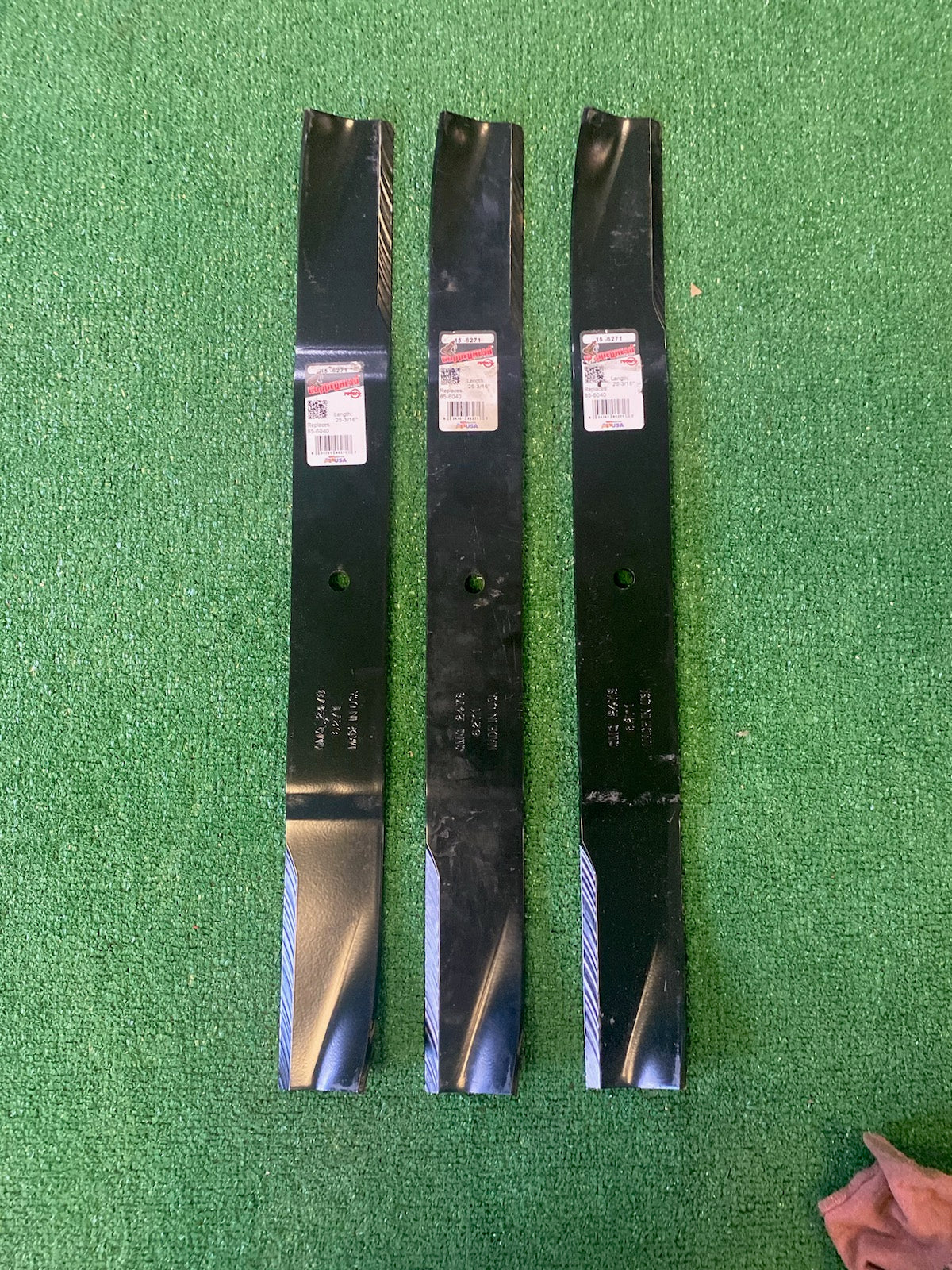 3 USA MADE blades 85-6040 for TORO 72" Recycler Groundmaster 322d 322 325d & 325