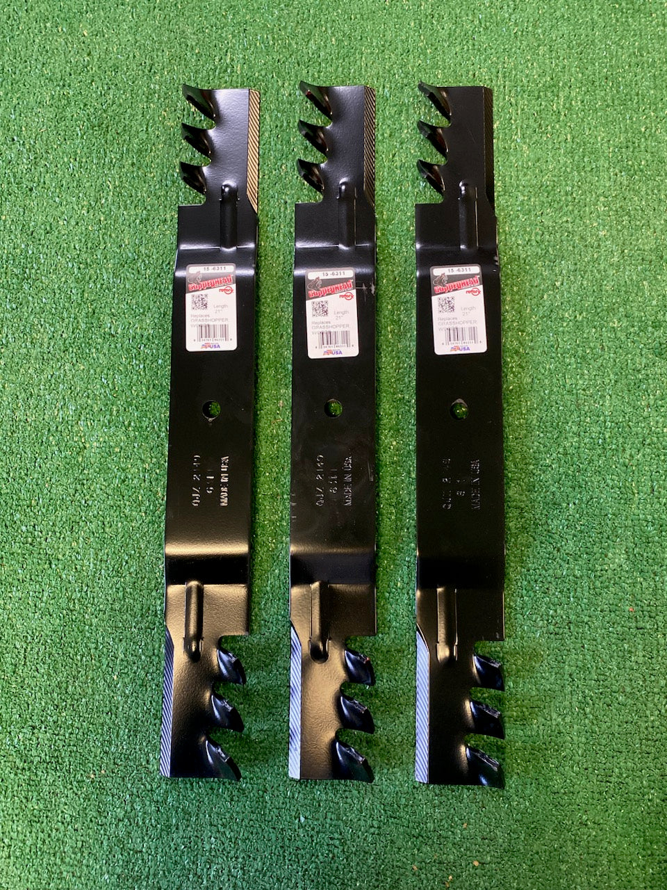 3 USA MADE 60" COUNTRY CLIPPER H-2122 H-2203 copperhead mulching blades FREE SHIPPING