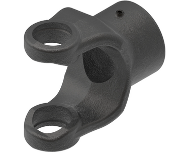 series-6-shearpin-yoke-for-tractor-pto-shafts-1-3-8-smooth-bore-w-1-2-hole
